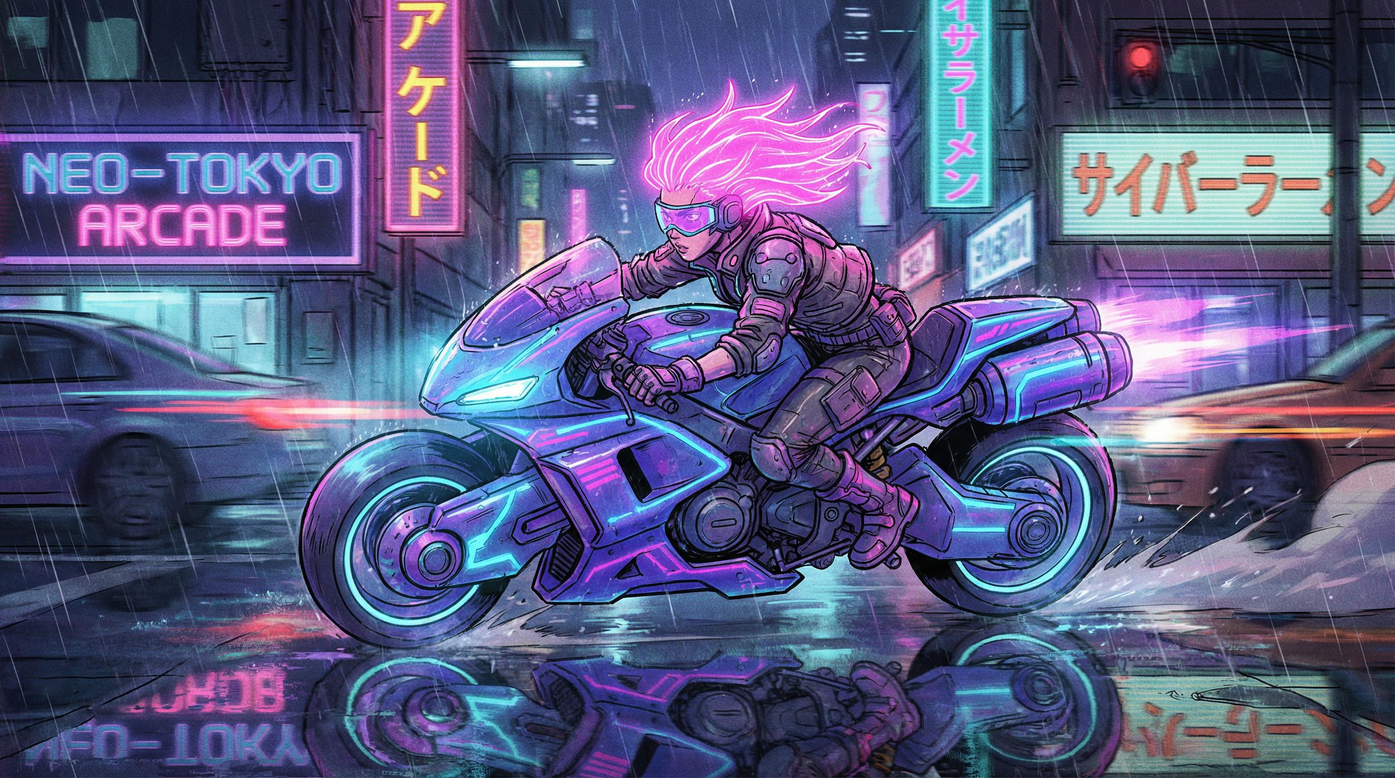 草莓视频-霓虹骑士